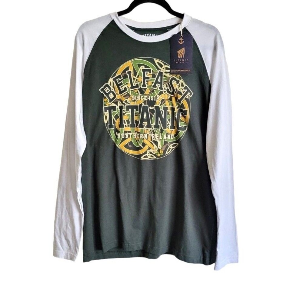Titanic Northern Ireland Belfast Long Sleeve Shirt Cruise Line Men's NWT Size XL